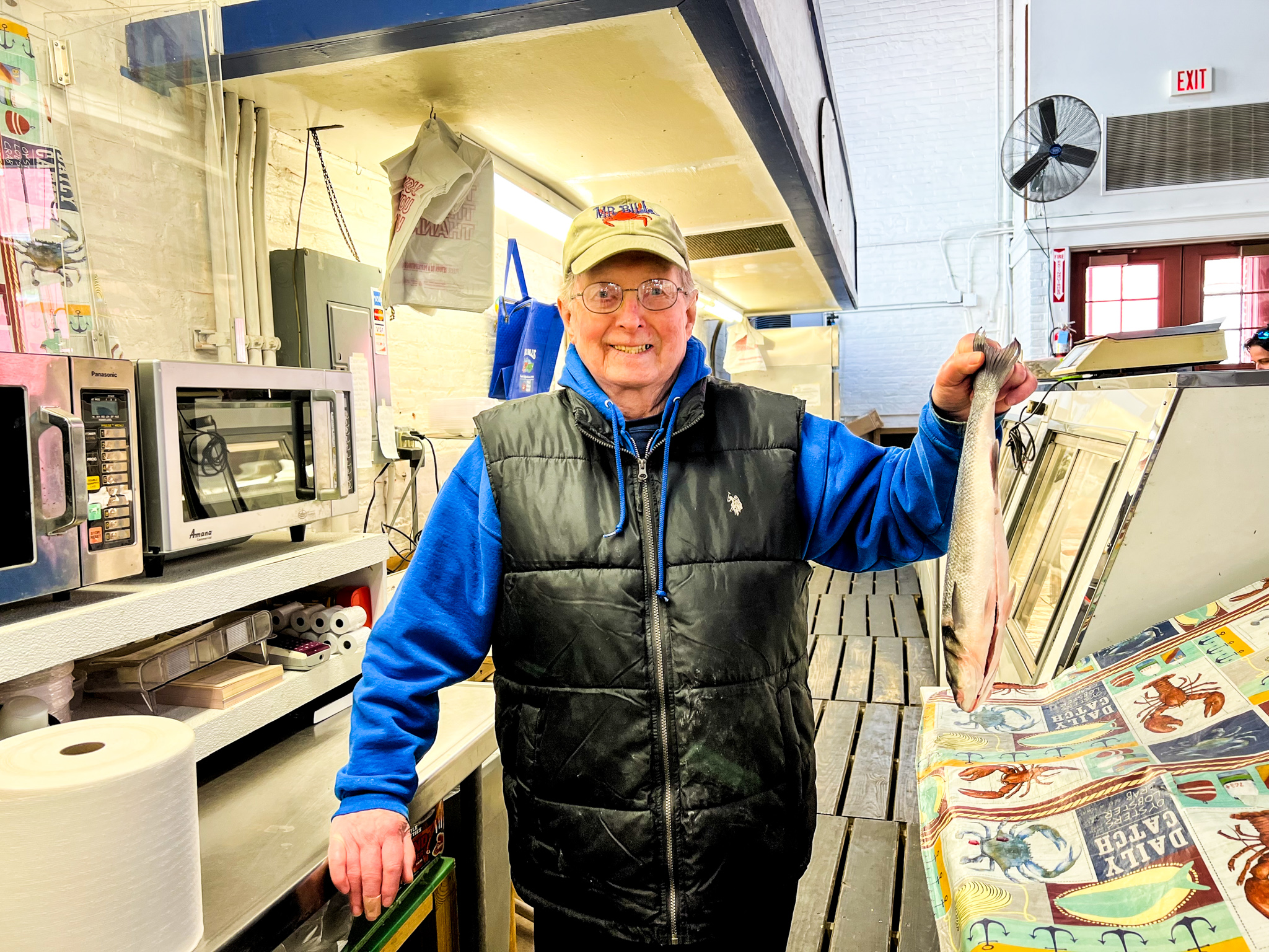 Mr. Bill’s Fresh Seafood</p>
<p>Mr. Bill’s Fresh Seafood has been providing Lancaster with a full line of top-quality seafood since 1981. And since 2011, Tim Glatfelter has been filling his case at Market each week with more than 20 different species of fresh fish, along with shrimp, scallop, clam, mussel, crab, oyster, and lobster, depending on the season! For a quick bite or a ready-made dinner, give their seasonal seafood salads, sandwiches, or soups a try.