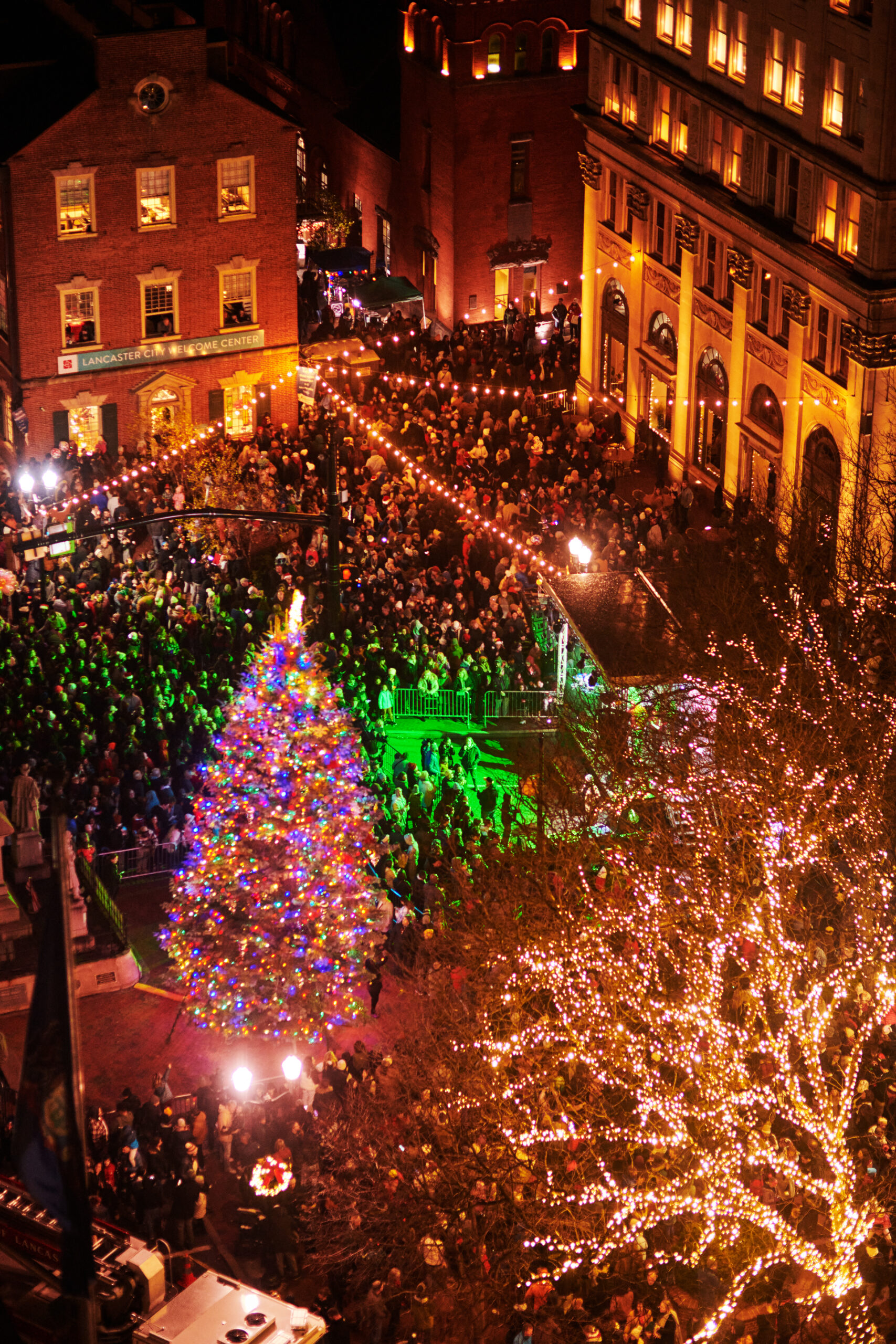 Mayor's Tree Lighting Holiday Events at Lancaster Central Market - America's Oldest Continually Running Farmer's Market in Lancaster, PA